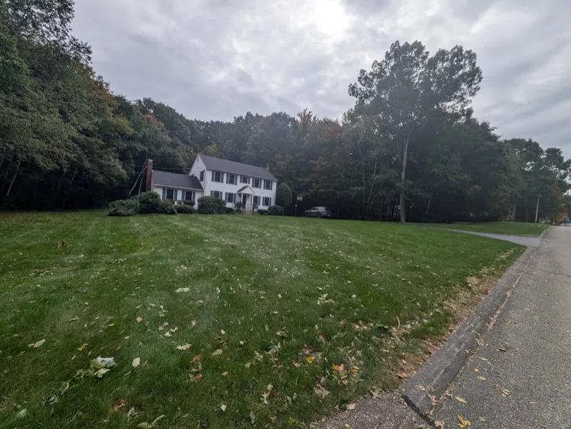 Front lawn in early fall